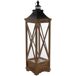 Farol de madera Farol de madera Marrón