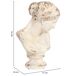 Figura decoración busto de magnesio Figura decoración busto de magnesio Blanco