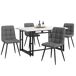 Conjunto de mesas y sillas de comedor Conjunto de mesas y sillas de comedor Blanco/ Gris