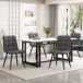 Conjunto de mesas y sillas de comedor Conjunto de mesas y sillas de comedor Blanco/ Gris