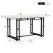Conjunto de mesas y sillas de comedor Conjunto de mesas y sillas de comedor Blanco/ Gris