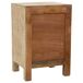 Mesita de noche de madera tallada artesanal 40 Mesita de noche de madera tallada artesanal 40 Beige