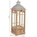 Farol de madera Farol de madera Beige