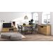 Conjunto muebles salon, Mesa patas U 8 comensales Conjunto muebles salon, Mesa patas U 8 comensales Negro/ Madera