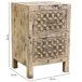 Mesita de noche de madera artesanal 45 Mesita de noche de madera artesanal 45 Beige
