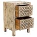 Mesita de noche de madera artesanal 45 Mesita de noche de madera artesanal 45 Beige
