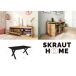 Conjunto muebles salon, Mesa patas U 8 comensales Conjunto muebles salon, Mesa patas U 8 comensales Negro/ Madera