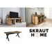 Conjunto muebles salón, Mesa patas U 10 comensales Conjunto muebles salón, Mesa patas U 10 comensales Negro/ Madera