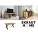 Conjunto muebles salon, Mesa patas U 8 comensales Conjunto muebles salon, Mesa patas U 8 comensales Negro/ Madera