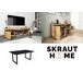 Conjunto muebles salon, Mesa patas U 8 comensales Conjunto muebles salon, Mesa patas U 8 comensales Negro/ Madera