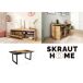 Conjunto muebles salon, Mesa patas U 8 comensales Conjunto muebles salon, Mesa patas U 8 comensales Negro/ Madera