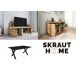 Conjunto muebles salon, Mesa patas U 8 comensales Conjunto muebles salon, Mesa patas U 8 comensales Negro/ Madera