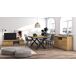 Conjunto muebles salon, Mesa patas U 8 comensales Conjunto muebles salon, Mesa patas U 8 comensales Negro/ Madera