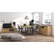 Conjunto muebles salon, Mesa patas U 8 comensales Conjunto muebles salon, Mesa patas U 8 comensales Negro/ Madera