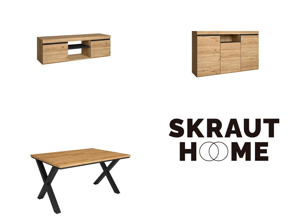 Conjunto muebles salon, Mesa patas X 6 comensales