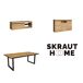 Conjunto muebles salón, Mesa patas U 10 comensales Conjunto muebles salón, Mesa patas U 10 comensales Negro/ Madera