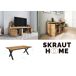 Conjunto muebles salón, Mesa patas U 10 comensales Conjunto muebles salón, Mesa patas U 10 comensales Negro/ Madera