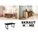Conjunto muebles salon, Mesa patas U 8 comensales Conjunto muebles salon, Mesa patas U 8 comensales Negro/ Madera