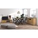 Conjunto muebles salon, Mesa patas U 8 comensales Conjunto muebles salon, Mesa patas U 8 comensales Negro/ Madera