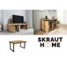 Conjunto muebles salon, Mesa patas U 6 comensales Conjunto muebles salon, Mesa patas U 6 comensales Negro/ Madera
