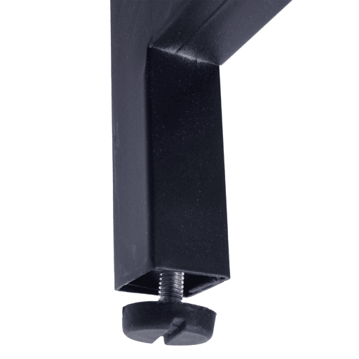 Mesa de computador com painel traseiro sob o tampo metal e MDF 120 x 60 cm efeito mármore preto 04_0006060