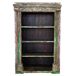 Estantería librería de madera artesanal Estantería librería de madera artesanal Marrón