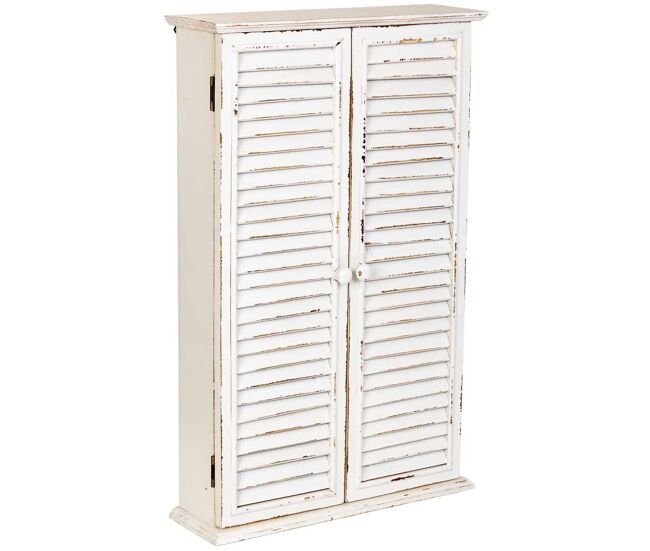Armario de madera beige de 2 puertas 50x15x79h cm