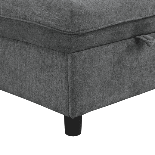 Sofá modular de 4 lugares - assentos com arrumação e função cama - Antique Gray