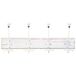Percha de pared de madera con 4 ganchos Percha de pared de madera con 4 ganchos Blanco