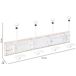 Percha de pared de madera con 4 ganchos Percha de pared de madera con 4 ganchos Blanco