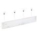 Percha de pared de madera con 4 ganchos Percha de pared de madera con 4 ganchos Blanco