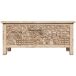 Baul de madera tallado artesanal 100 Baul de madera tallado artesanal 100 Beige