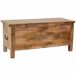 Baul de madera tallado artesanal 100 Baul de madera tallado artesanal 100 Beige
