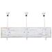 Percha de pared de madera con 3 ganchos Percha de pared de madera con 3 ganchos Blanco