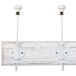 Percha de pared de madera con 3 ganchos Percha de pared de madera con 3 ganchos Blanco