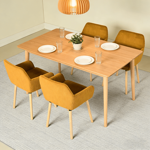 Conjunto 4 Cadeiras Refeição Estilo Nórdico Com Braços, Assento Estofado Confortável, Pés Madeira Natural, Design Moderno Para Sala Jantar Ou Cozinha, Cadeiras Jantar Modernas Resistentes E Elegantes Conjunto 4 Cadeiras Refeição Estilo Nórdico Com Braços, Assento Estofado Confortável, Pés Madeira Natural, Design Moderno Para Sala Jantar Ou Cozinha, Cadeiras Jantar Modernas Resistentes E Elegantes