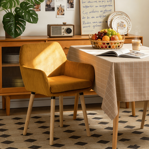 Conjunto 4 Cadeiras Refeição Estilo Nórdico Com Braços, Assento Estofado Confortável, Pés Madeira Natural, Design Moderno Para Sala Jantar Ou Cozinha, Cadeiras Jantar Modernas Resistentes E Elegantes Conjunto 4 Cadeiras Refeição Estilo Nórdico Com Braços, Assento Estofado Confortável, Pés Madeira Natural, Design Moderno Para Sala Jantar Ou Cozinha, Cadeiras Jantar Modernas Resistentes E Elegantes