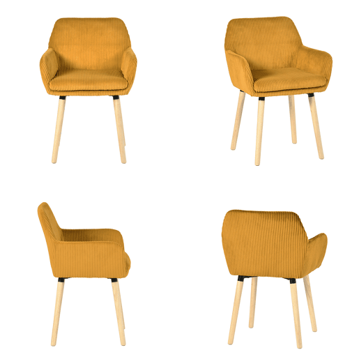 Conjunto 4 Cadeiras Refeição Estilo Nórdico Com Braços, Assento Estofado Confortável, Pés Madeira Natural, Design Moderno Para Sala Jantar Ou Cozinha, Cadeiras Jantar Modernas Resistentes E Elegantes Conjunto 4 Cadeiras Refeição Estilo Nórdico Com Braços, Assento Estofado Confortável, Pés Madeira Natural, Design Moderno Para Sala Jantar Ou Cozinha, Cadeiras Jantar Modernas Resistentes E Elegantes