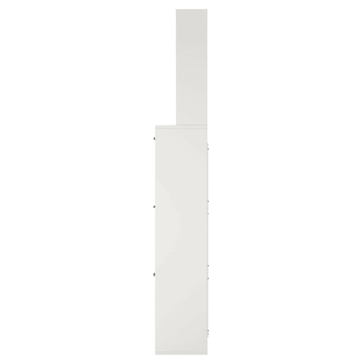 Sapateira com 3 portas - Prateleira para sapatos, gancho para chapéus e bolsas - Branco