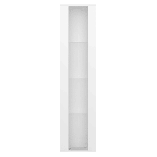 Vitrine multifuncional 40x29x170 cm - Luz LED RGB, painel acrílico, design simples - Branco