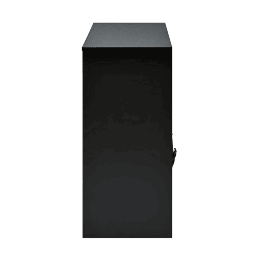 Sapateira 105x39,5x86 cm - 2 portas, 1 gaveta, prateleira ajustável - Preto e Branco