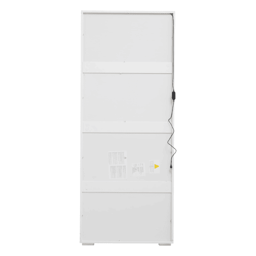 Vitrine 70x40x173 cm - 2 portas acrílicas, LED, vidro temperado, alto brilho - Branco