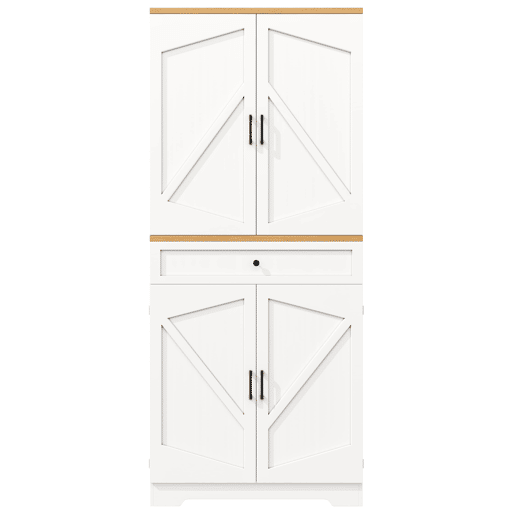 Aparador 80x40x180 cm - 12 compartimentos e gavetas - MDF e aglomerado