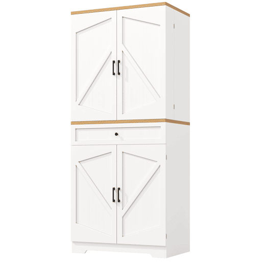 Aparador 80x40x180 cm - 12 compartimentos e gavetas - MDF e aglomerado