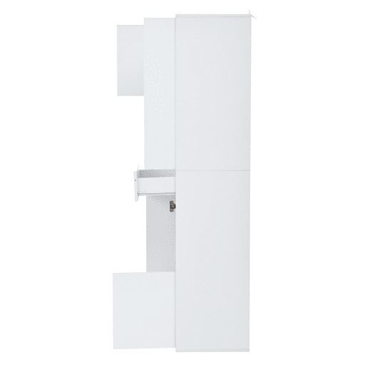 Vitrine de venda + 55x38x170 cm - 1 gaveta, 4 portas, LED, alto brilho - Branco