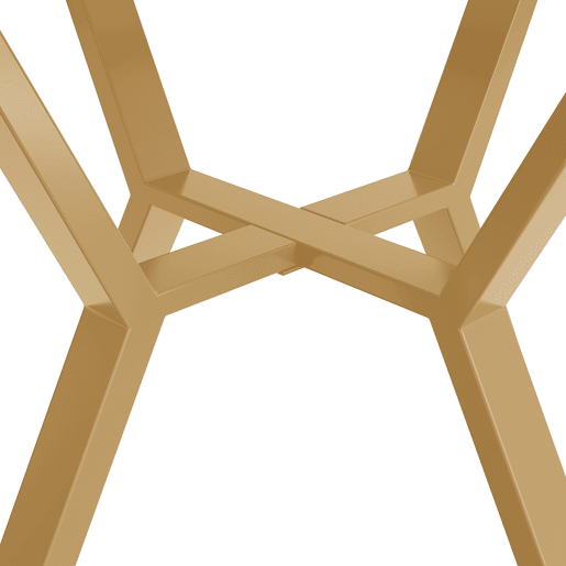 Mesa redonda de mármore 100 cm - mesa de jantar moderna e simples, base em forma de X, suporte metálico - dourado
