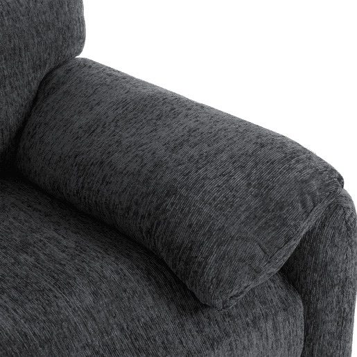 Poltrona individual grande - Design moderno, tecido chenille, tamanho grande - Cinza