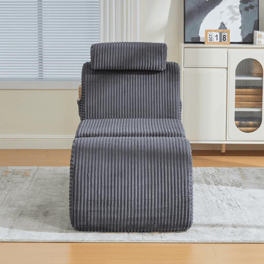 Poltrona ergonómica - design exclusivo, espuma de compressão, capa removível - Cinza escuro