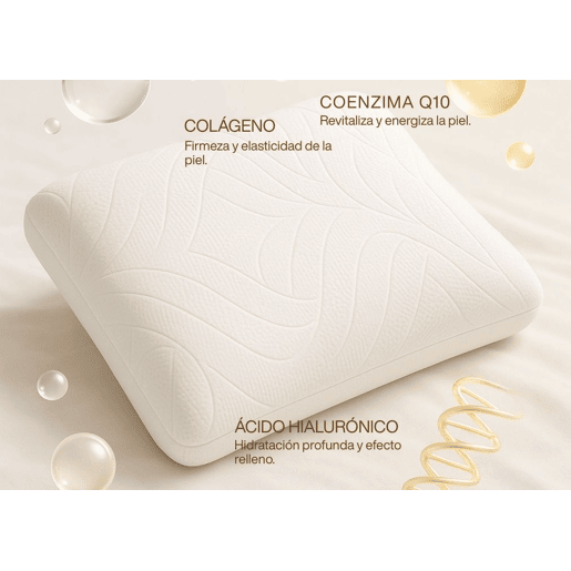 Almofada hidratante de espuma viscoelástica DERMACOLL com fronha cosmética