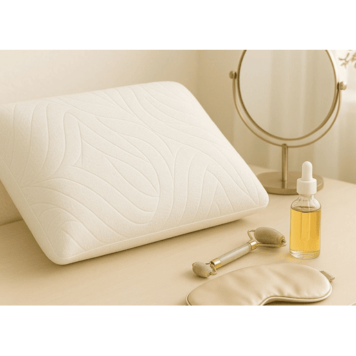 Almofada hidratante de espuma viscoelástica DERMACOLL com fronha cosmética